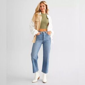 Levi’s Jeans Womens 30 Ribcage Straight Ankle Button Fly Stretch